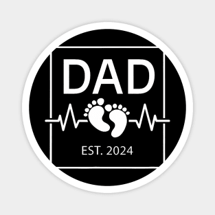 Dad Est. 2024 Soon To Be Father Pregnancy Announcement Magnet